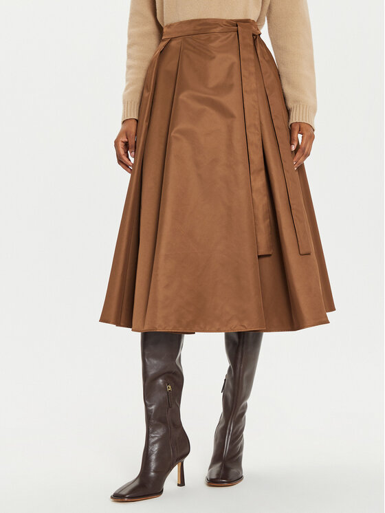 Weekend Max Mara Weekend Max Mara Gonna a trapezio Tema 2425106082 Marrone Regular Fit