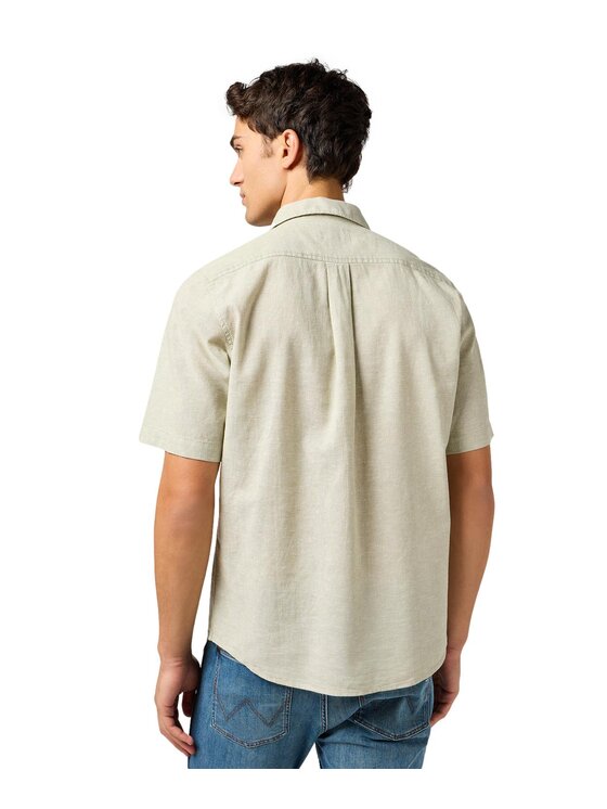 Wrangler Wrangler Koszula 112362730 Zielony Regular Fit