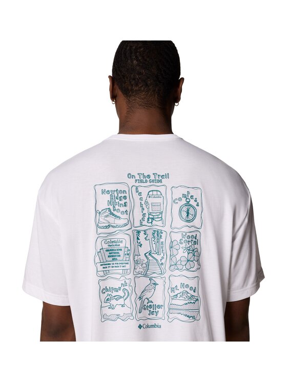 Columbia Columbia T-shirt Columbia Cedar Trail Back Graphic Tee Bianco Regular Fit