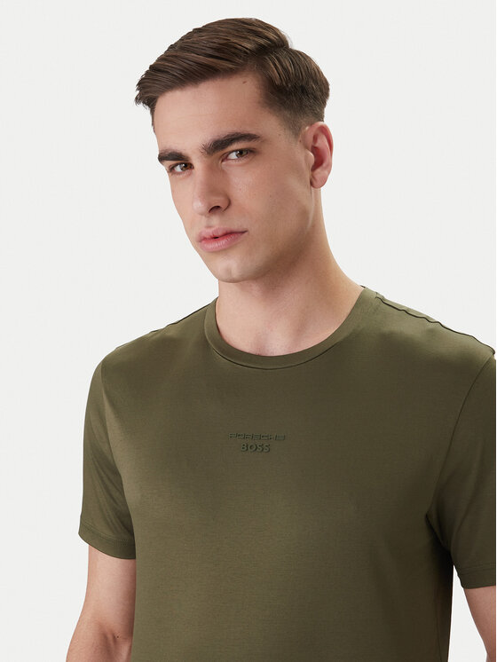 BOSS BOSS T-shirt PS Spirit70 Car 50561856 Zelena Regular Fit