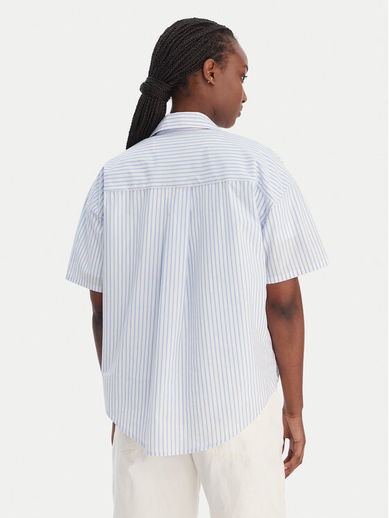 Calvin Klein Calvin Klein Camicia LV00QS7652 Celeste Relaxed Fit