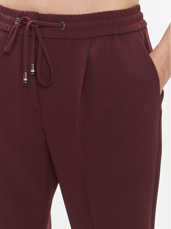 BOSS Boss Pantaloni di tessuto Tariyanah 50490039 Bordeaux Regular Fit
