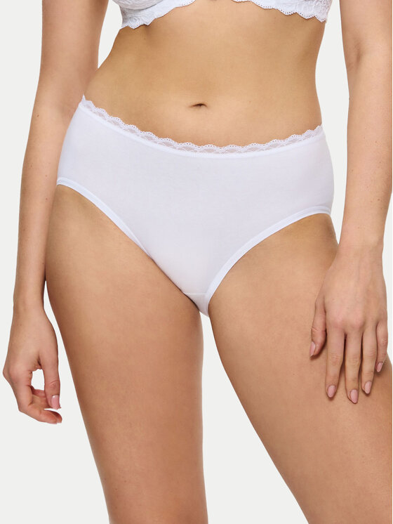 Triumph Klasické nohavičky Feel Of Cotton 10224959 Biela
