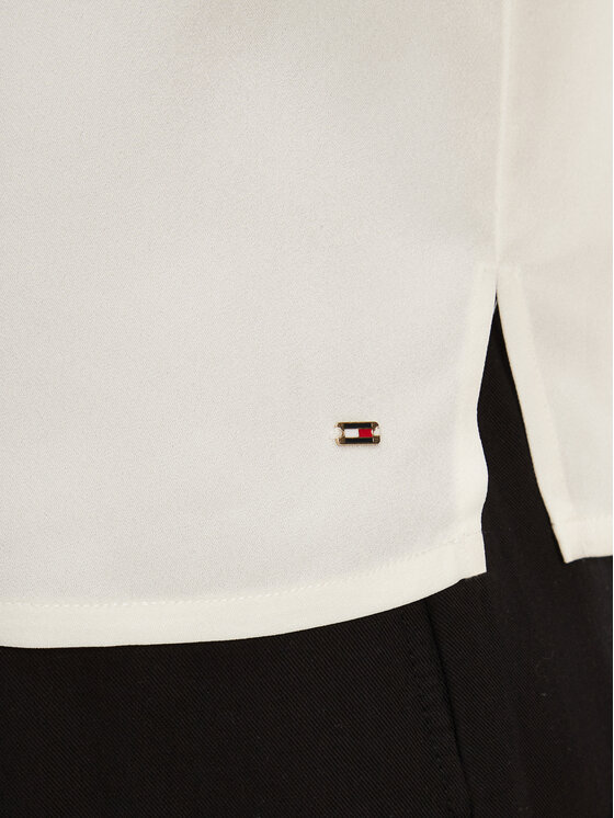 Tommy Hilfiger Tommy Hilfiger Tričko WW0WW45900 Écru Relaxed Fit