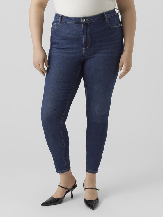 Vero Moda Curve Vero Moda Curve Jeans Phia 10285012 Dunkelblau Skinny Fit