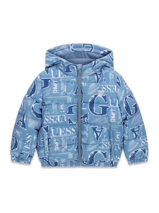 Guess Guess Zimné bundy N6BL03 W4499 Svetlo modrá Regular Fit