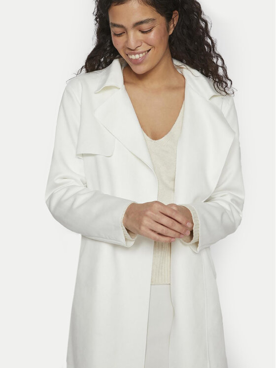 Vila Vila Trench Shelley 14082003 Bianco Regular Fit