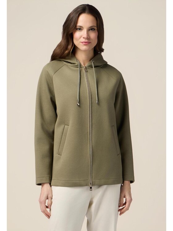 Oltre Oltre Cappotto 8141J000208N0S5 Verde A-Line Fit