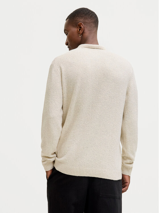 Jack & Jones Jack & Jones Sweter Maverick 12286144 Beżowy Regular Fit