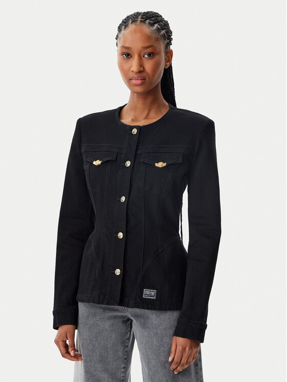 Versace Jeans Couture Versace Jeans Couture Traper jakna 78HAS457 Crna Slim Fit