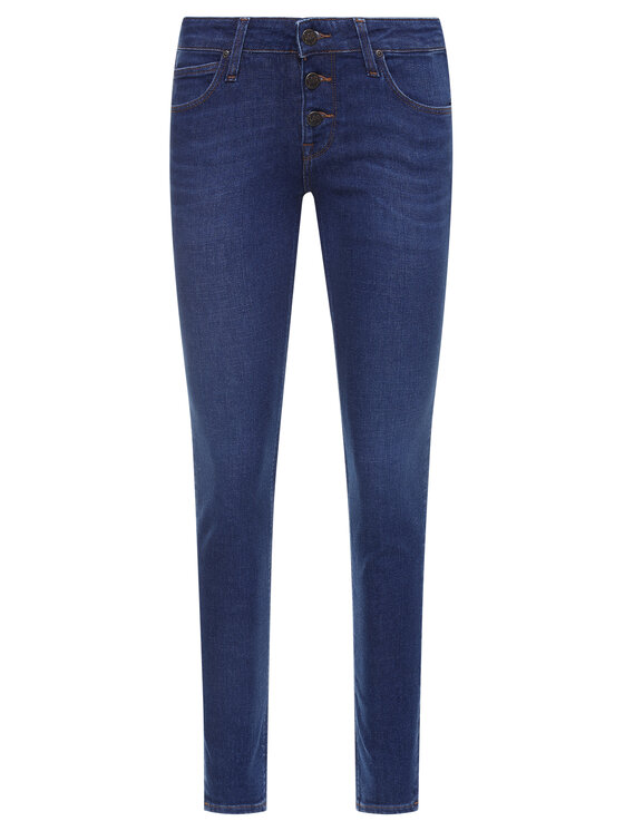 Lee Lee Jeansy Button Thru Scarlett L31YRONR 112107324 Granatowy Skinny Fit
