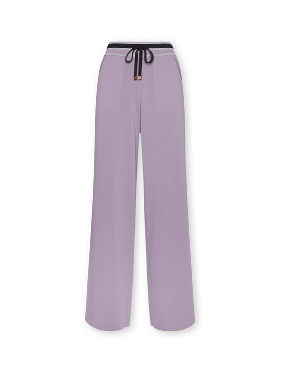 Elena Mirò Elena Mirò Spodnie materiałowe P622Z000149N0B2 Fioletowy Regular Fit