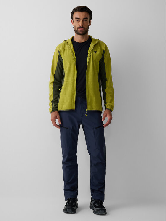 4F 4F Spodnie przeciwdeszczowe BETWEEN LAYERS Granatowy Regular Fit