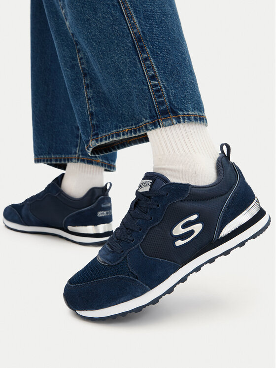 Skechers Skechers Sneakersy Goldn Gurl 111/NVY Granatowy