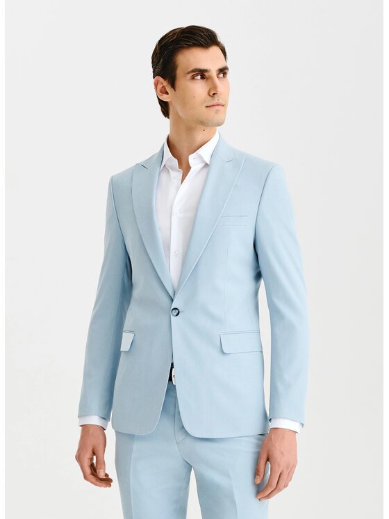 Pako Lorente Pako Lorente Marynarka P25SF-3G-027 Niebieski Slim Fit
