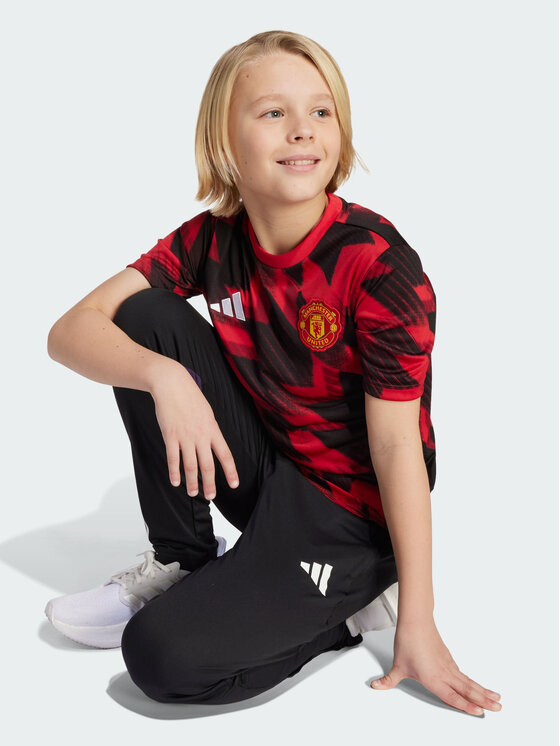 adidas adidas Koszulka techniczna Manchester United 25/26 Pre-Match Jersey Czerwony Regular Fit