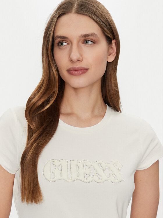 Guess Guess Póló W5GI42 J1314 Ekru Regular Fit