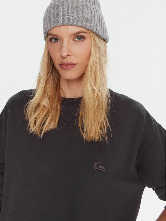 Quiksilver Quiksilver Majica dugih rukava Essential Crew EQWFT03190 Siva Standard Fit