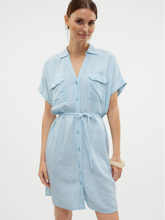 Vero Moda Vero Moda Letní šaty Linn 10323027 Světle modrá Relaxed Fit