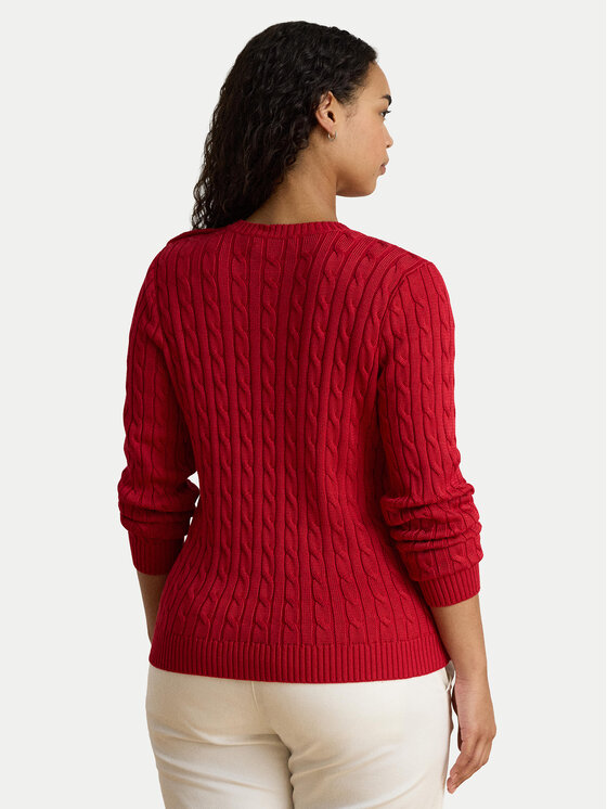 LAUREN RALPH LAUREN LAUREN RALPH LAUREN Sweter 200P14039501 Czerwony Regular Fit