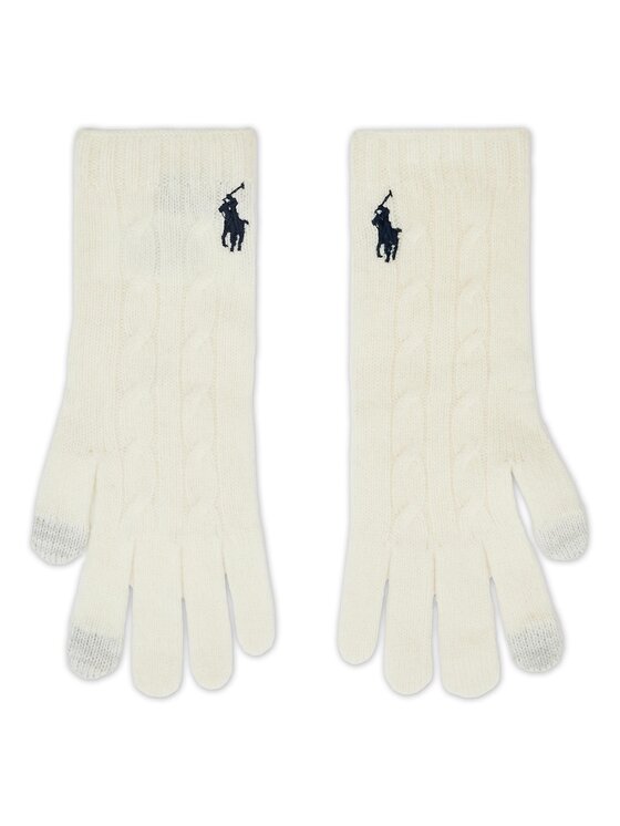 Polo Ralph Lauren Polo Ralph Lauren Moteriškos Pirštinės 455907236003 Écru