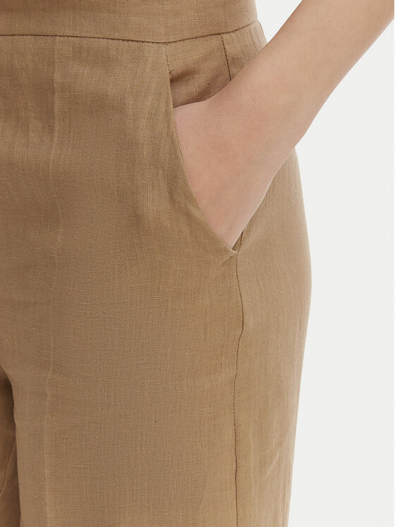 Marella Marella Ohlapne hlače Clava 2615131182 Bež Regular Fit