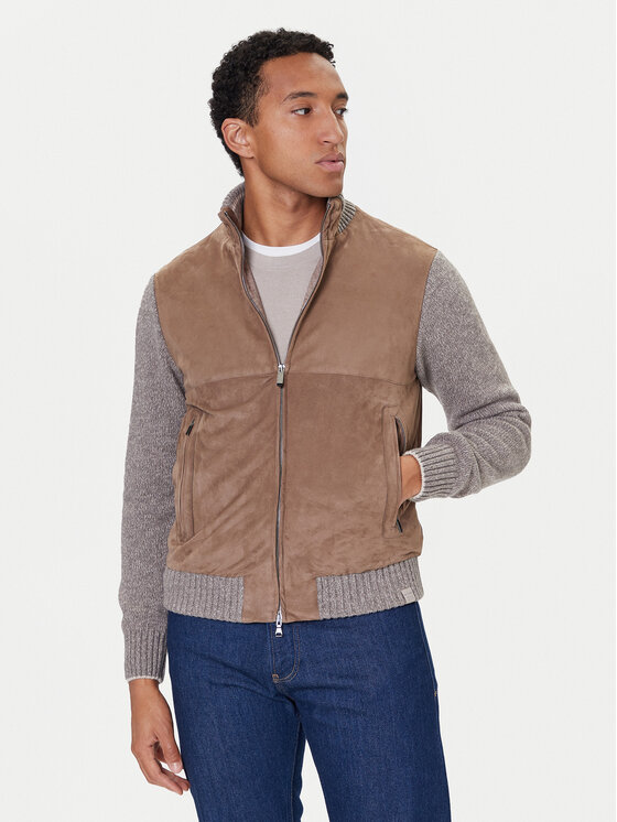 Paul&Shark Paul&Shark Prehodna jakna 15311218 Rjava Regular Fit