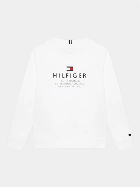 Tommy Hilfiger Sweatshirt Logo KB0KB08170 Weiß Regular Fit