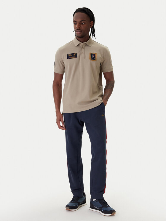 Aeronautica Militare Aeronautica Militare Polokošile 261PO1927UP00191 Béžová Regular Fit