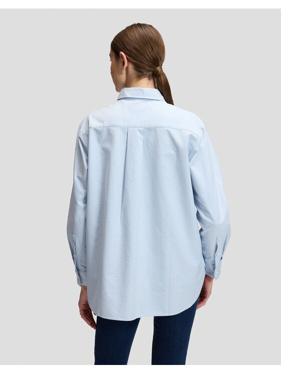 Lee Lee Koszula BOYFRIENDS SHIRT Niebieski Relaxed Fit