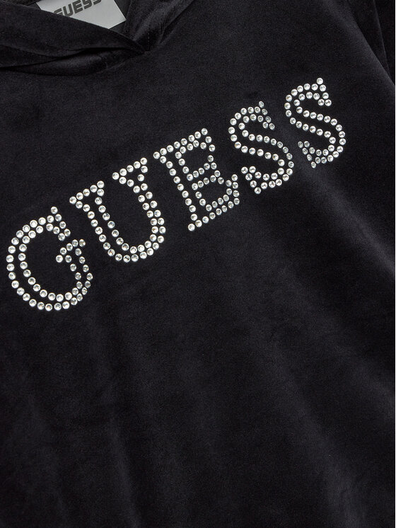 Guess Guess Μπλούζα J4YQ27 KBXI2 Μαύρο Regular Fit
