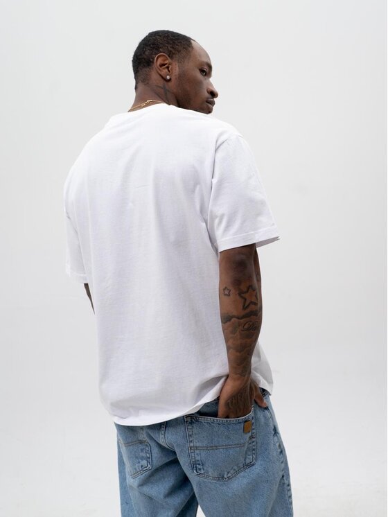 Jigga Wear Jigga Wear T-Shirt Koszulka Z Krótkim Rękawem Oversize Męska Biała Jigga Wear Big Tag L Biały Oversize
