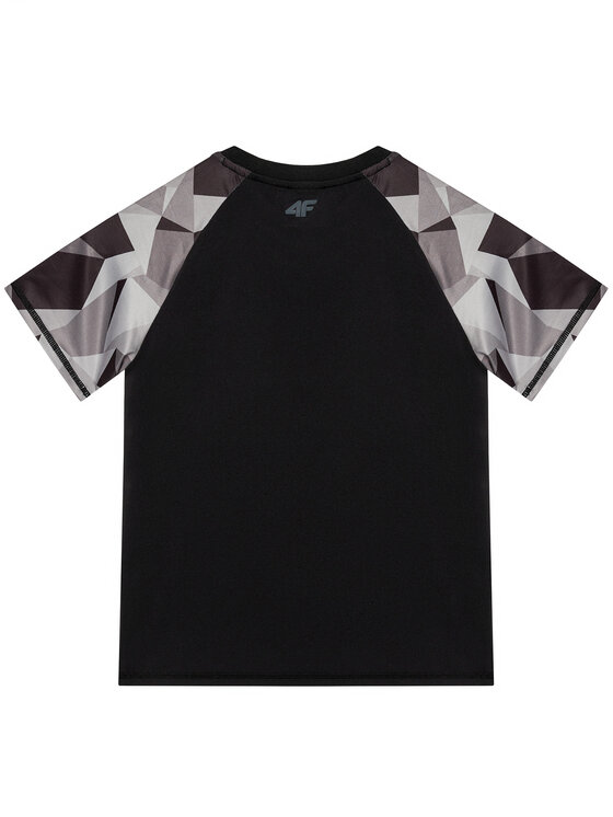 4F 4F T-Shirt HJL21-JTSM014A Czarny Regular Fit