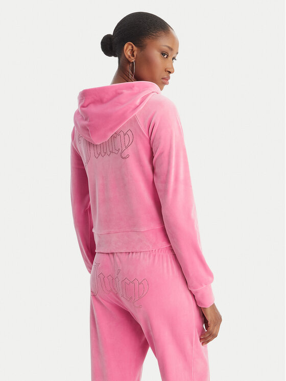 Juicy Couture Juicy Couture Світшот Madison JCWAS126326 Рожевий Slim Fit