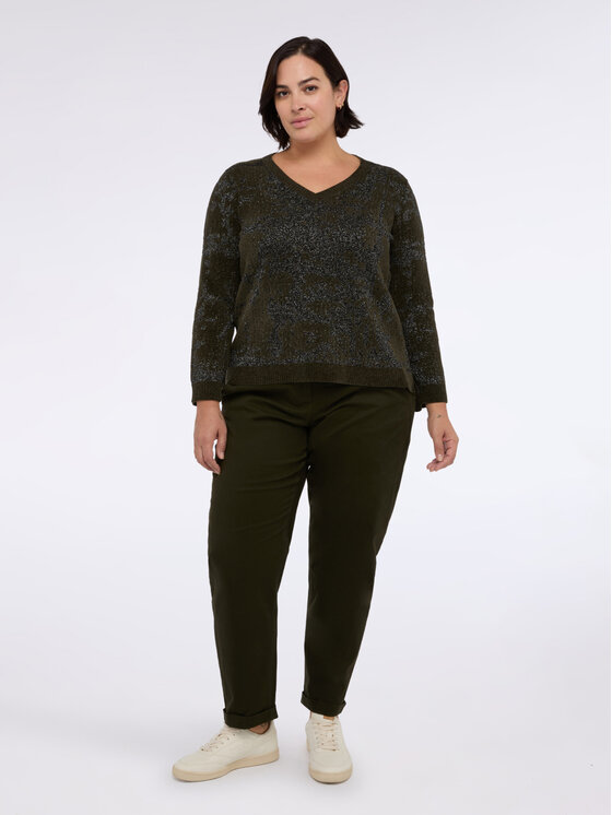 Fiorella Rubino Fiorella Rubino Pantaloni di tessuto P701T005113N035 Verde Regular Fit