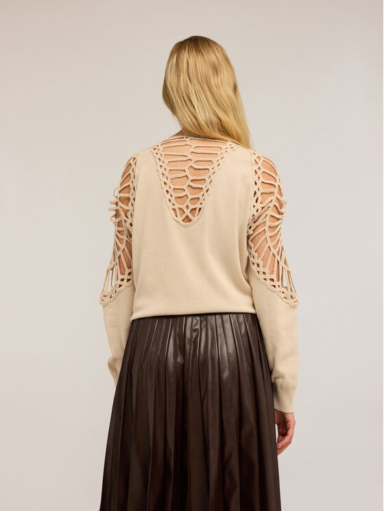 Motivi Motivi Maglione M458W003558N011 Crema Regular Fit