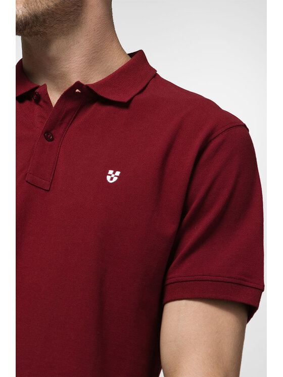 Próchnik Próchnik Polo PM 1 PO073123000003 Bordowy Slim Fit