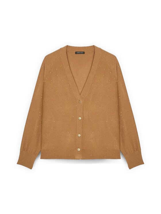 Fiorella Rubino Fiorella Rubino Cardigan M786L008185N012 Écru Regular Fit