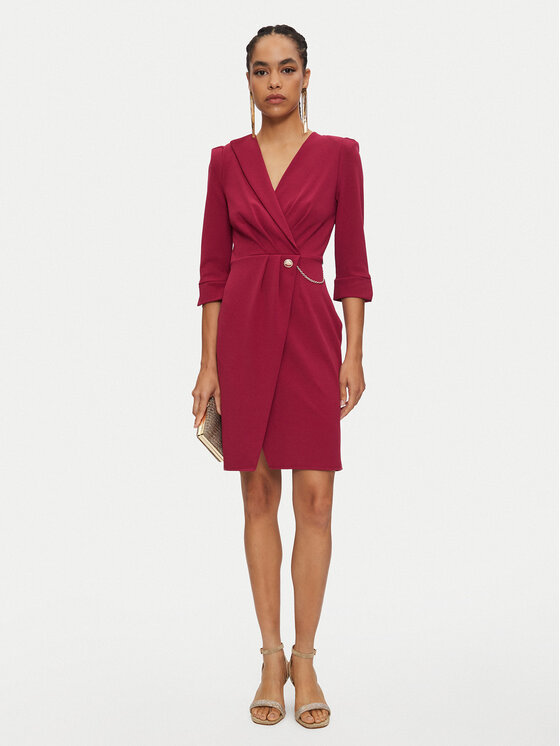 Rinascimento Rinascimento Coctailkleid CFC0019592002 Dunkelrot Regular Fit