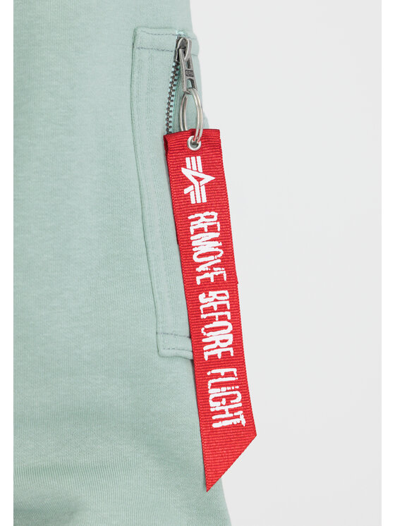 Alpha Industries Alpha Industries Bluza Alpha Label Sweatshirt Zielony Regular Fit