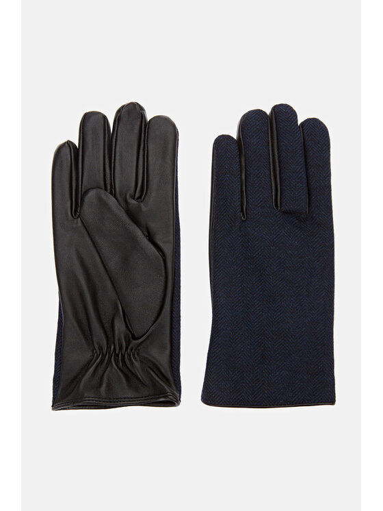 Lancerto Lancerto Rękawiczki Męskie Skórzane Czarny