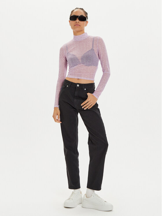 HUGO Hugo Jeans hlače Noe_B 50520595 Črna Boyfriend Fit