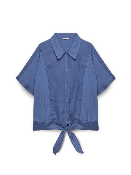 Fiorella Rubino Fiorella Rubino Camicia 5092L000149N024 Blu Boxy Fit