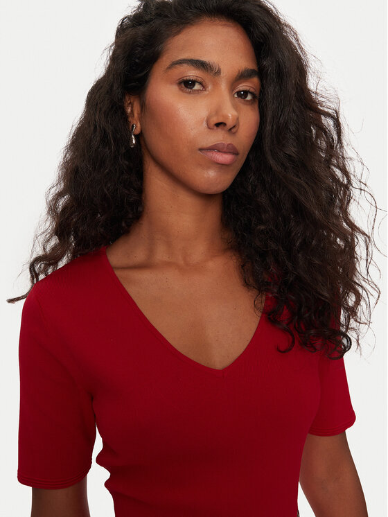 Morgan Morgan Φόρεμα υφασμάτινο 242-RMEY Κόκκινο Slim Fit