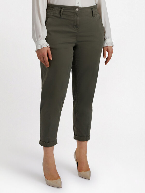 Fiorella Rubino Fiorella Rubino Pantaloni di tessuto P705T004715N025 Verde Regular Fit