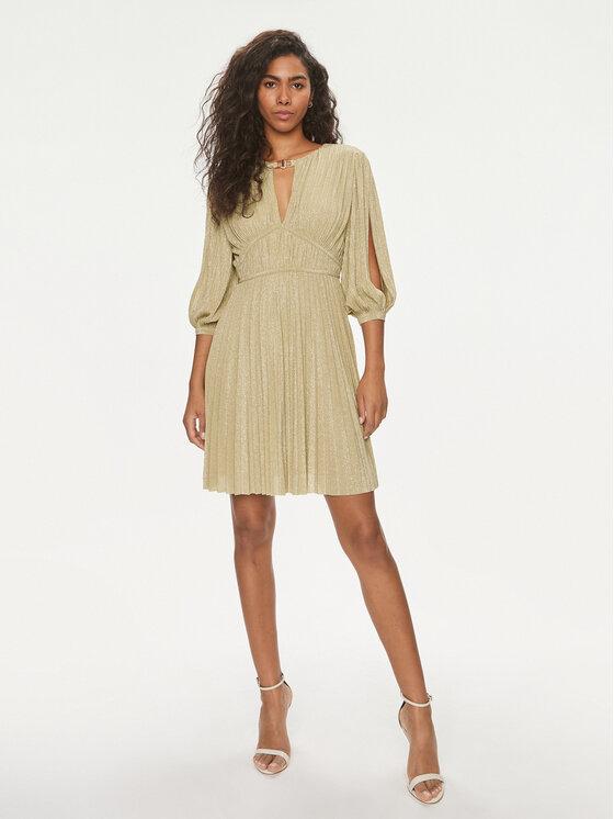 Liu Jo Liu Jo Coctailkleid CA4050 J1923 Goldfarben Regular Fit