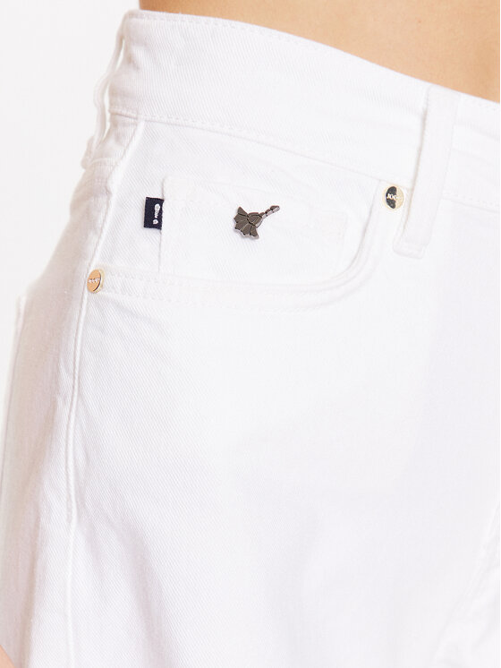 JOOP! JOOP! Džínsové šortky 30037419 Biela Relaxed Fit