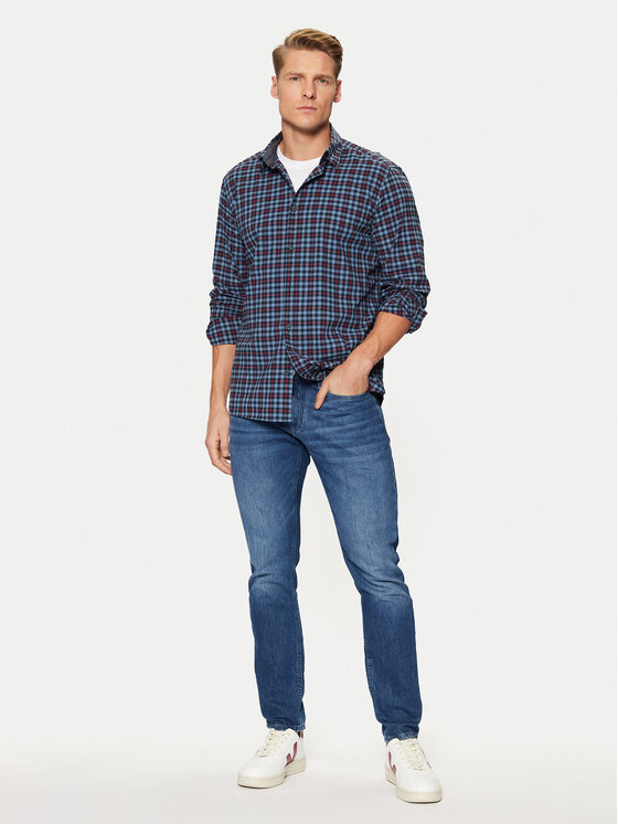 s.Oliver s.Oliver Srajca 2149814 Modra Regular Fit