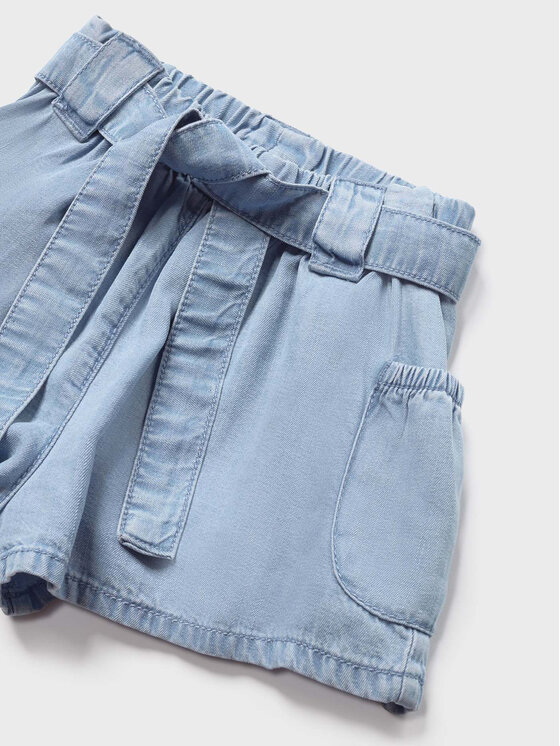 Mayoral Mayoral Pantalon scurți din material 1274 Albastru Regular Fit