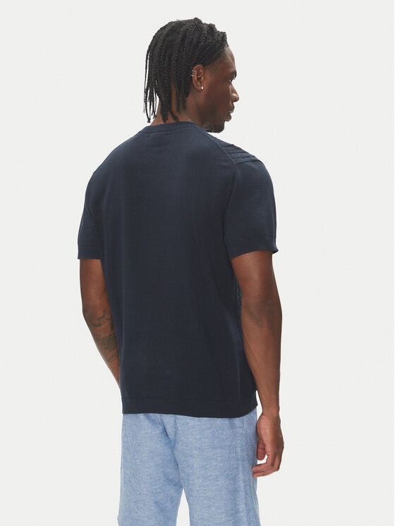 Lindbergh Lindbergh Marškinėliai 30-804115 Tamsiai mėlyna Slim Fit